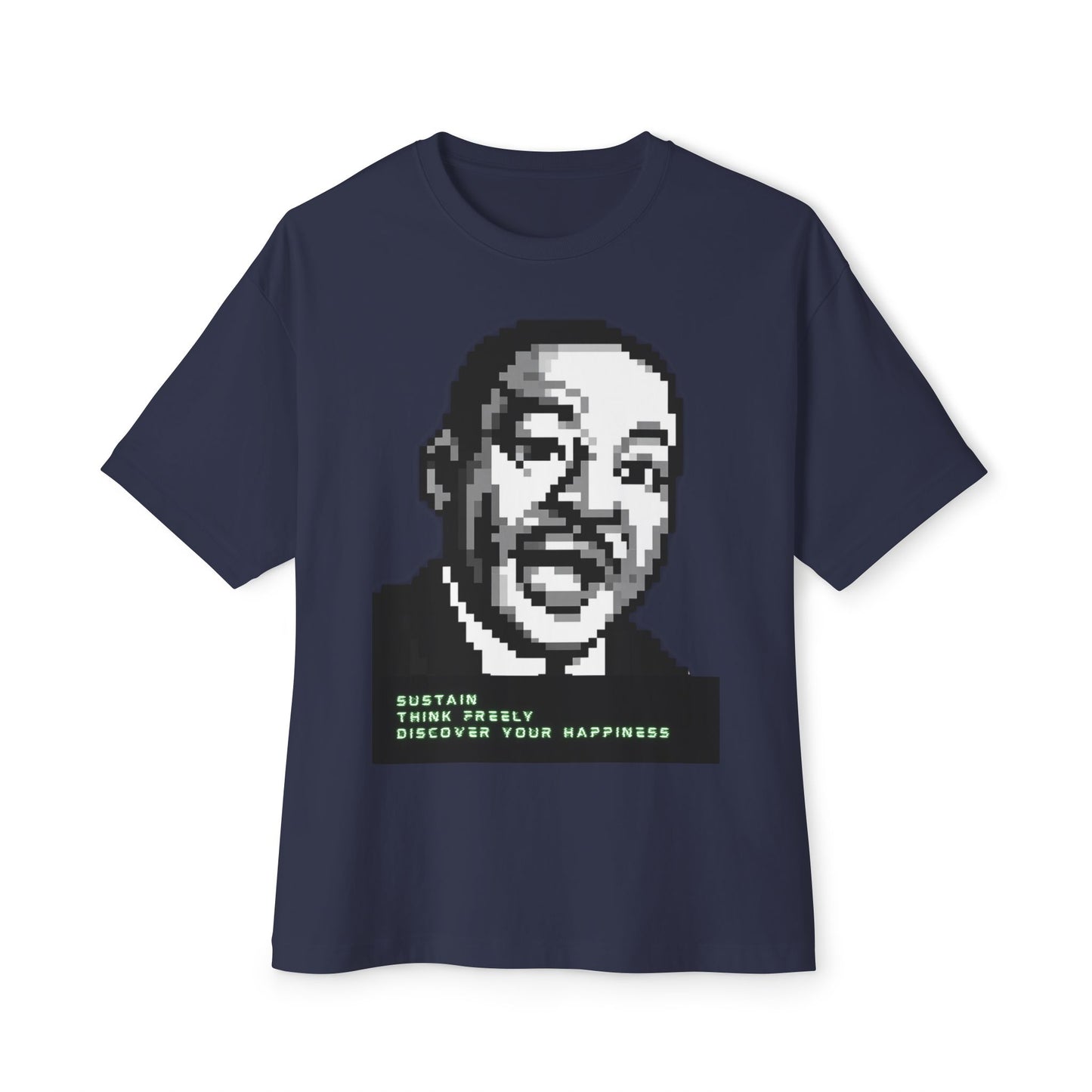 MLK Pixel Tee – Oversized Box Graphic T-Shirt