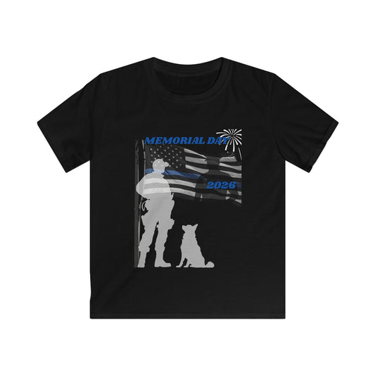 Memorial Day Police 26 Tee - Youth T- Shirt