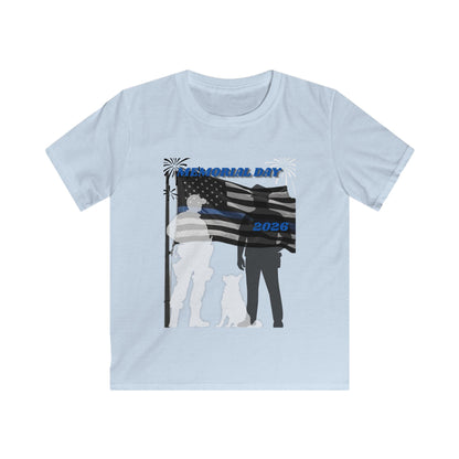 Memorial Day Police 26 Tee - Youth T- Shirt