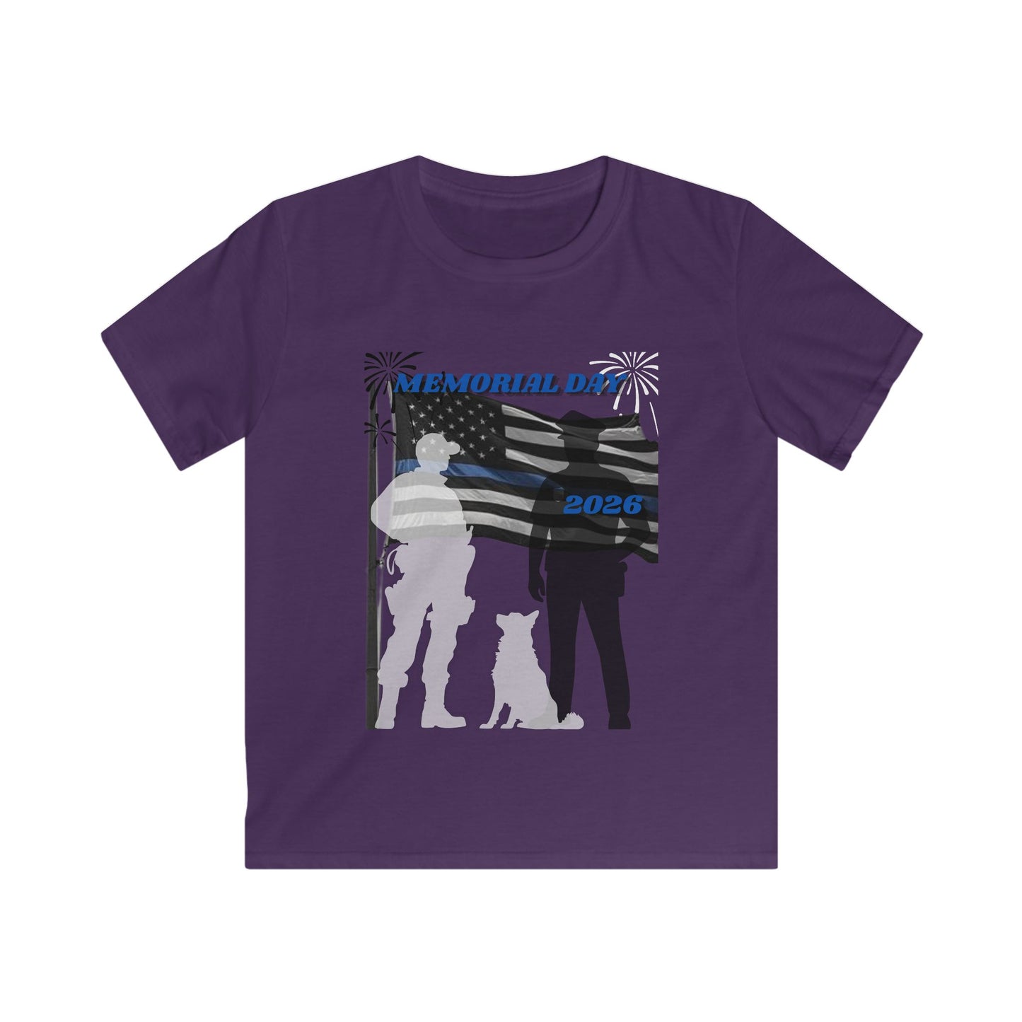 Memorial Day Police 26 Tee - Youth T- Shirt