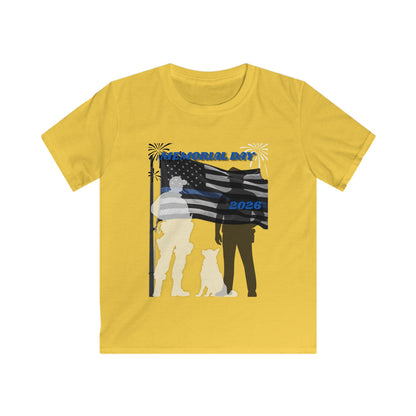 Memorial Day Police 26 Tee - Youth T- Shirt