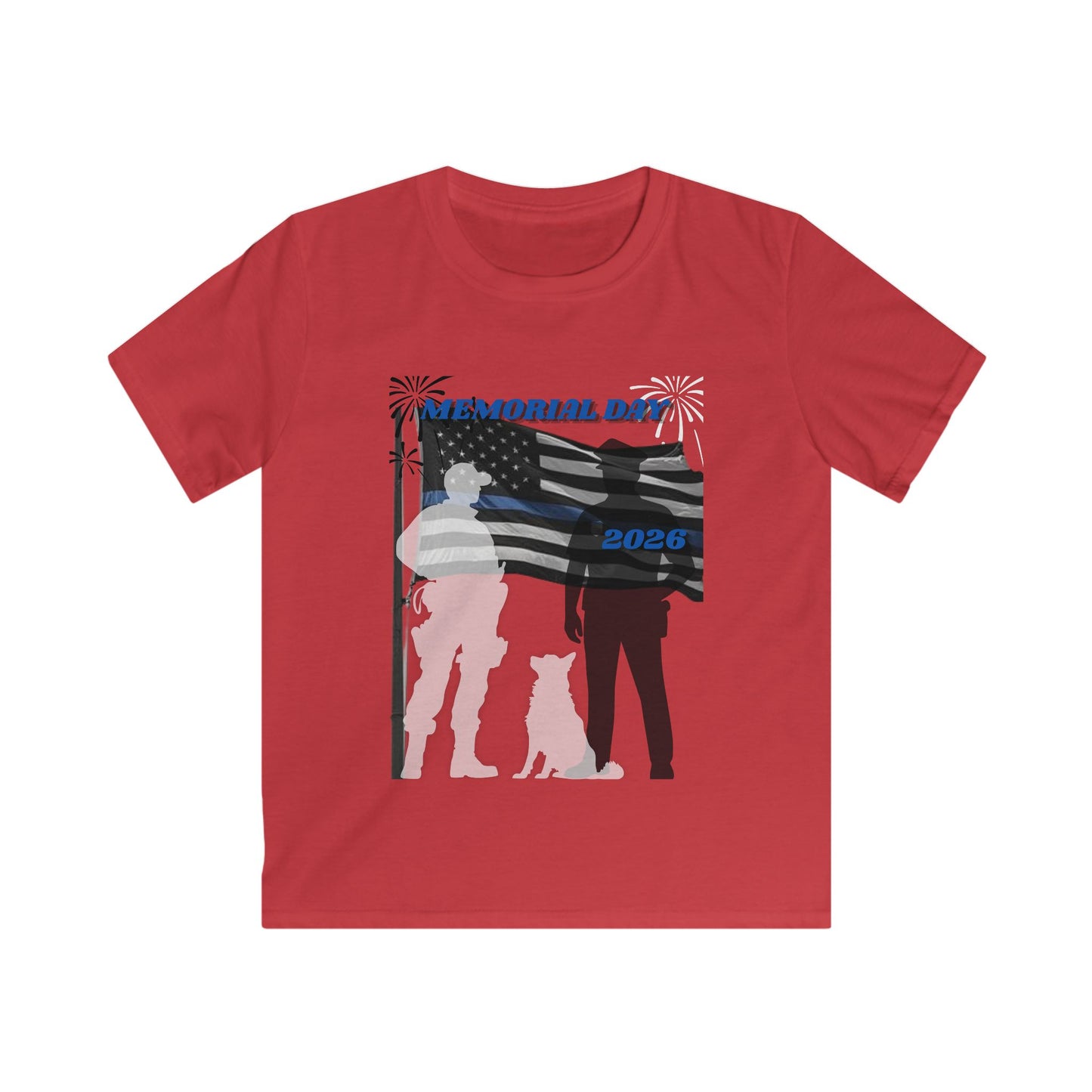 Memorial Day Police 26 Tee - Youth T- Shirt