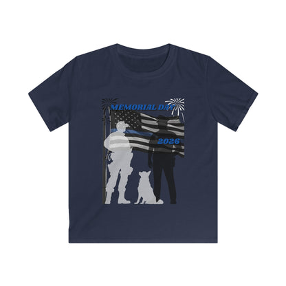 Memorial Day Police 26 Tee - Youth T- Shirt