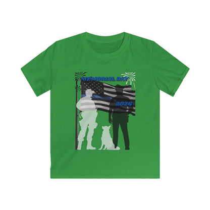 Memorial Day Police 26 Tee - Youth T- Shirt