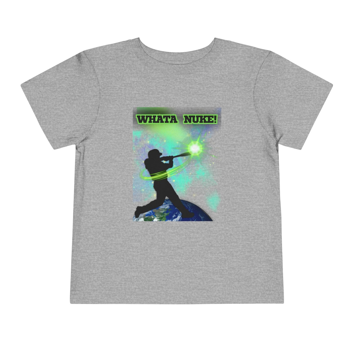 Whata Nuke Baseball Tee - Toddler Graphic T-Shirt