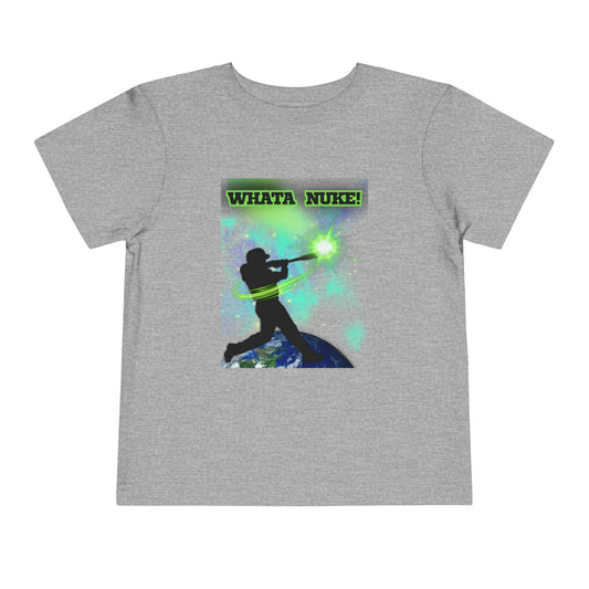Whata Nuke Baseball Tee - Toddler Graphic T-Shirt