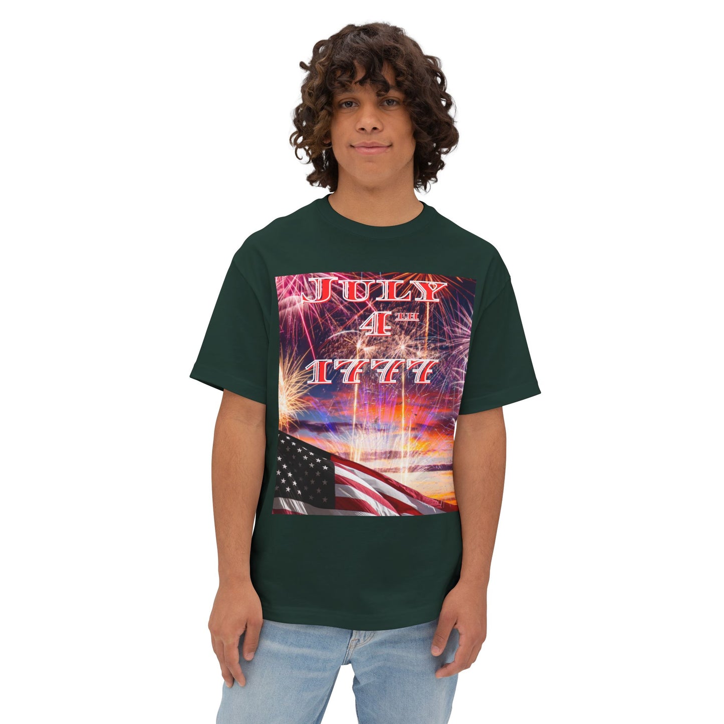 July 4th 1777 Tee – Oversized Box Graphic T-Shirt