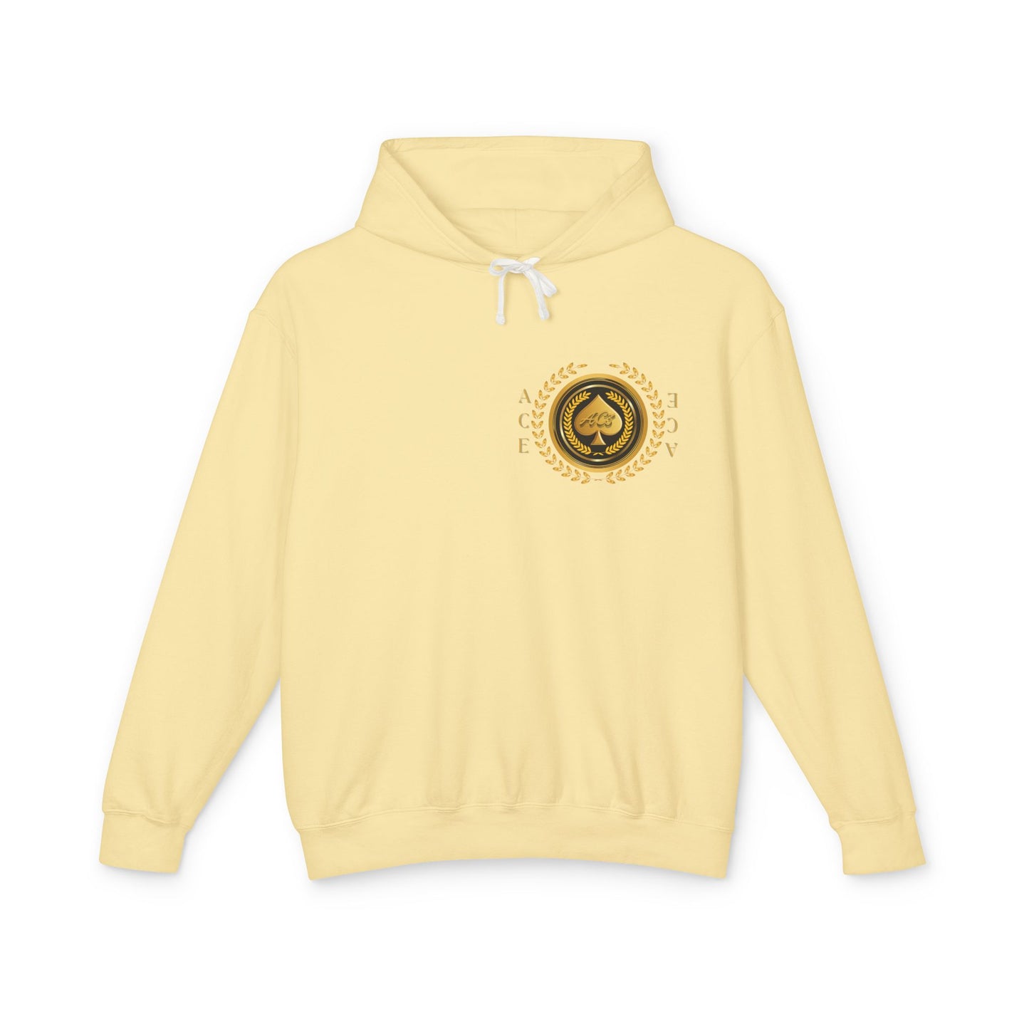 Unisex Gold Ace — Lightweight Hooded Sweatshirt