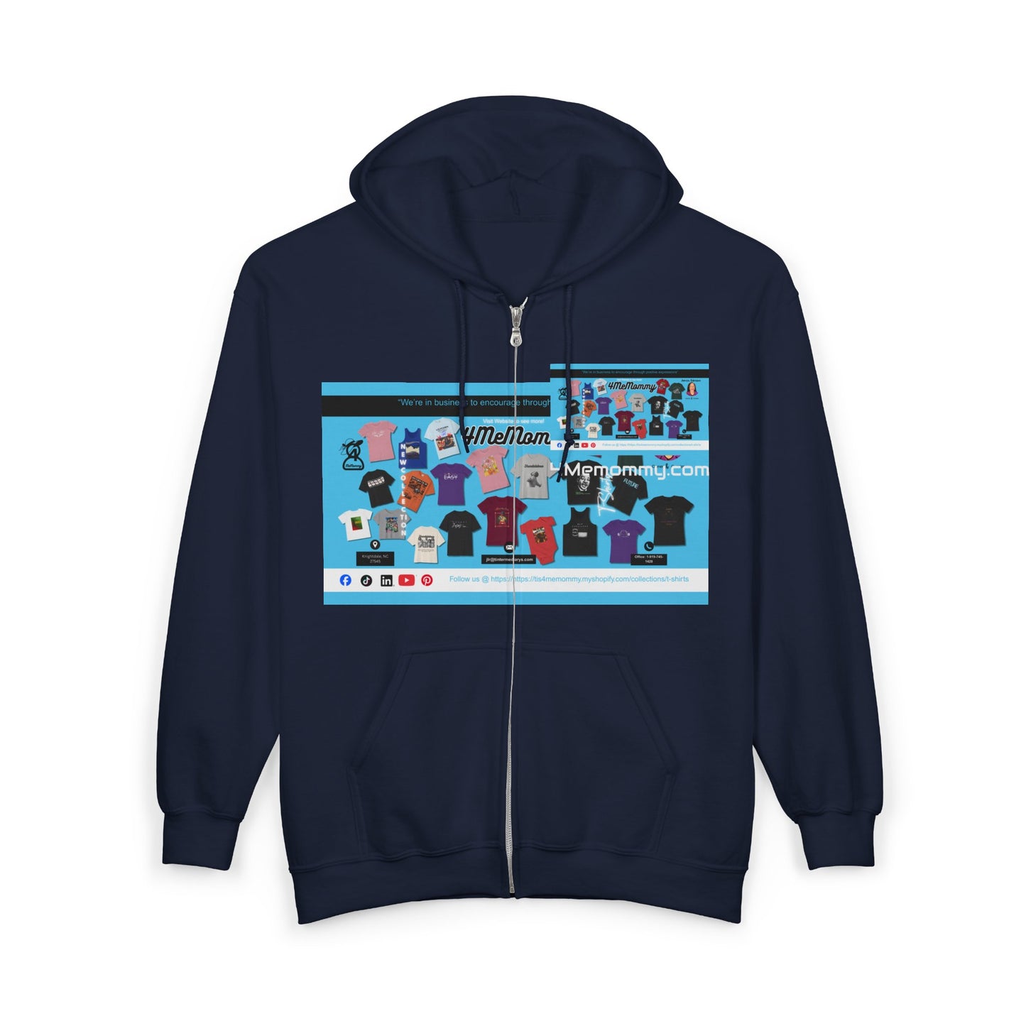Copy of Personalize It! Gray Business Full - Zip Hoodie