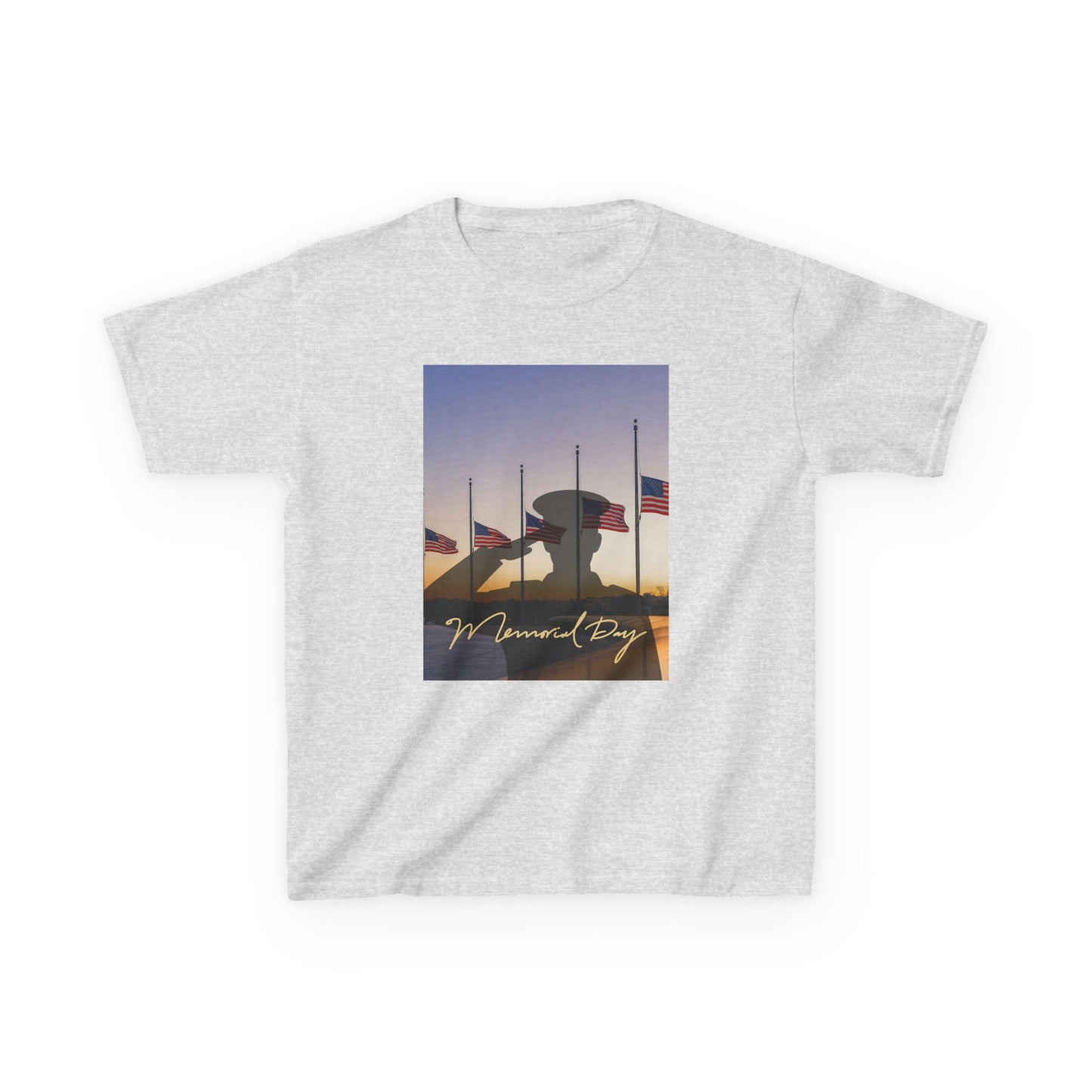 Half Mast Memorial Day Tee — Youth Graphic T-Shirt