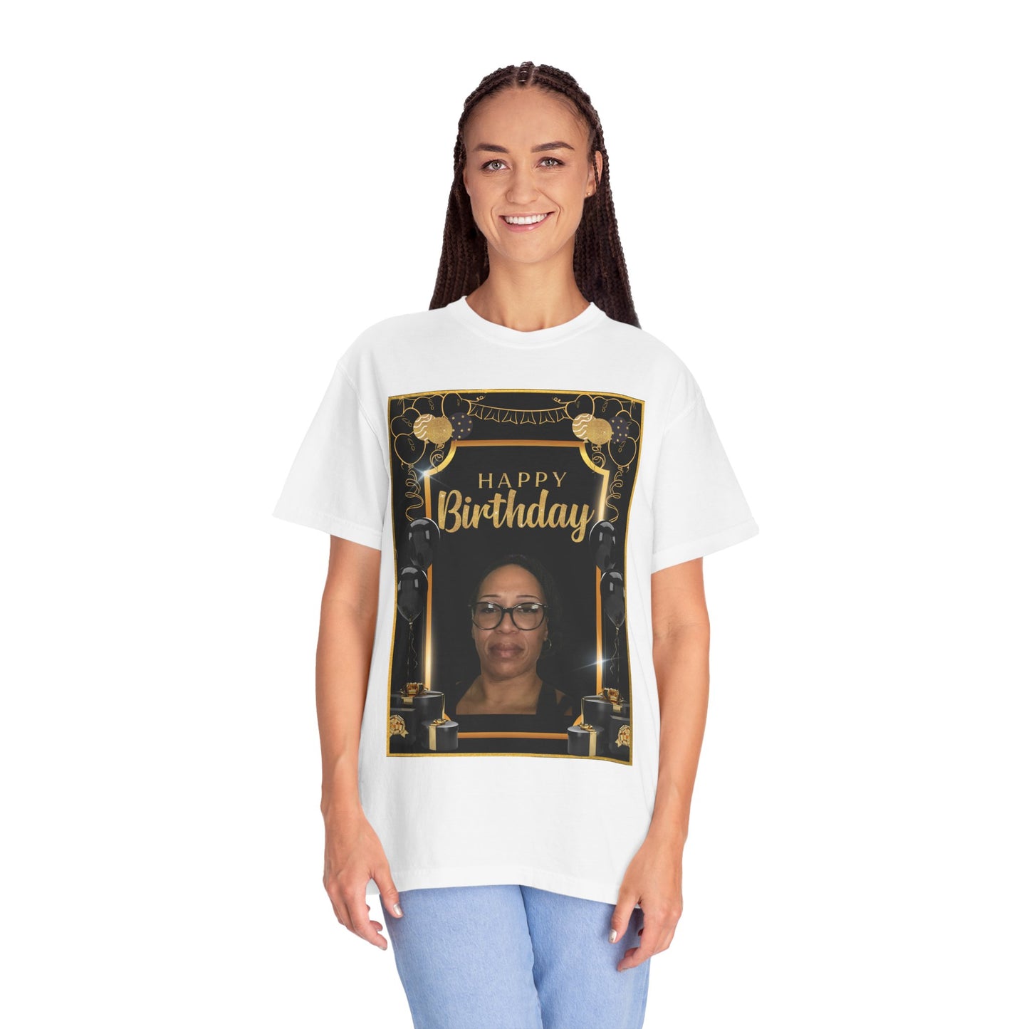 Black & Gold B Day Personalize It! Tee - Unisex T-shirt