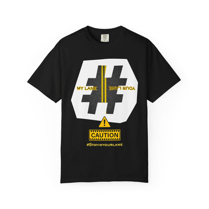 Black White Yellow Lanes Tee - Unisex T-shirt