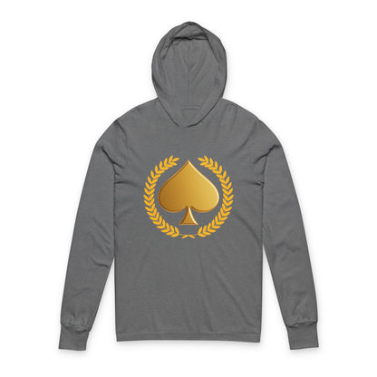 Gold Spade - Hooded Long Sleeve T-Shirt