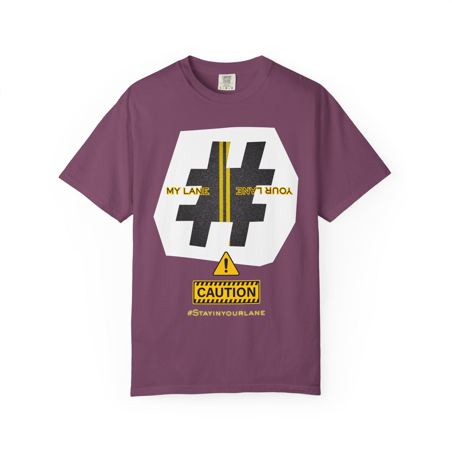 Black White Yellow Lanes Tee - Unisex T-shirt