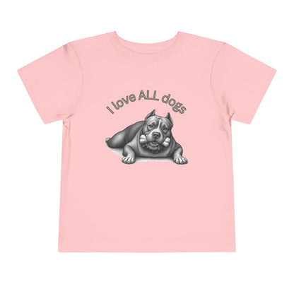 I Love All Dogs Tee - Graphic Toddler T-Shirt