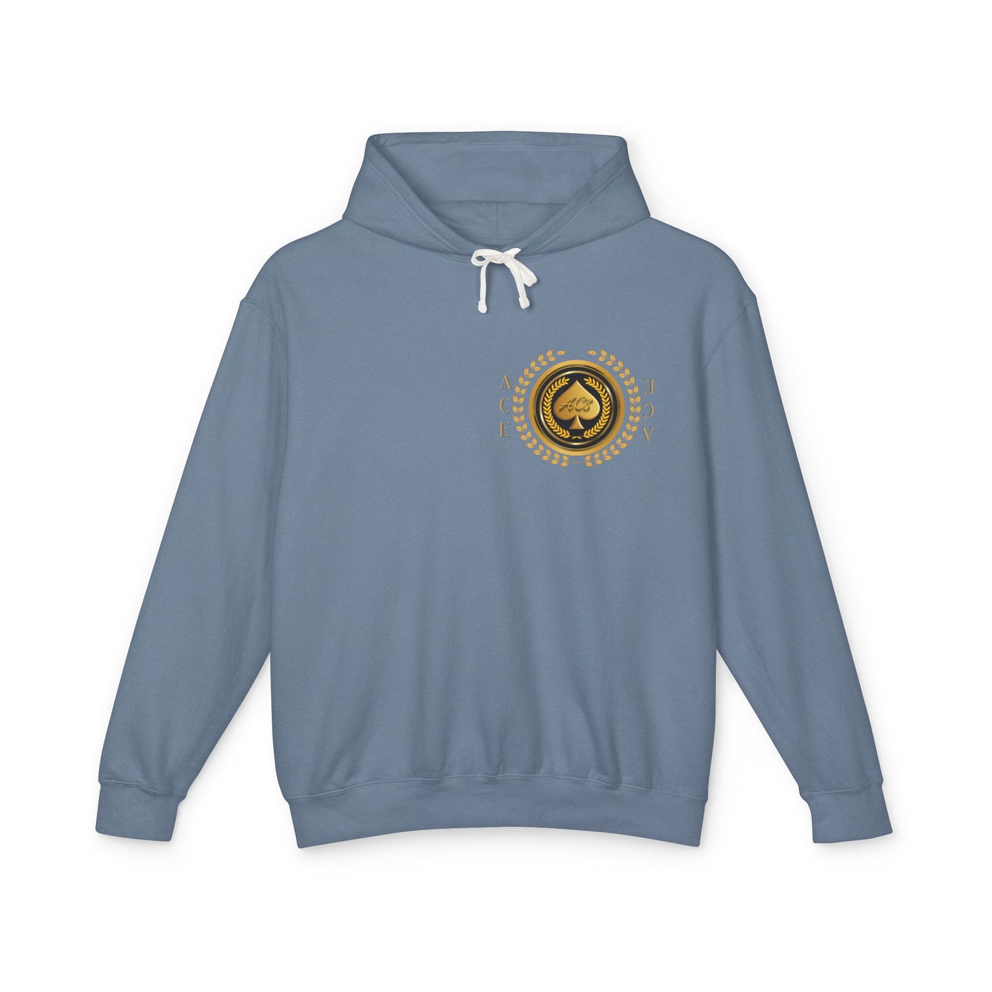 Unisex Gold Ace — Lightweight Hooded Sweatshirt