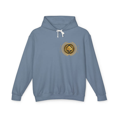 Unisex Gold Ace — Lightweight Hooded Sweatshirt