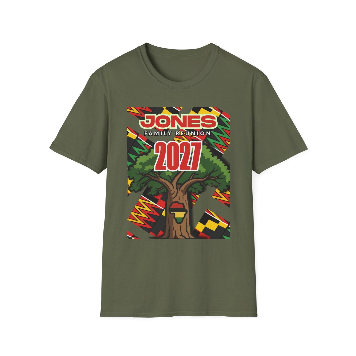 Jones Pan African FR Tee — Unisex Softstyle T-Shirt $16.47-$20.80