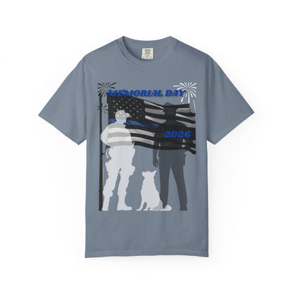 Memorial Day Police 26-Unisex T-shirt