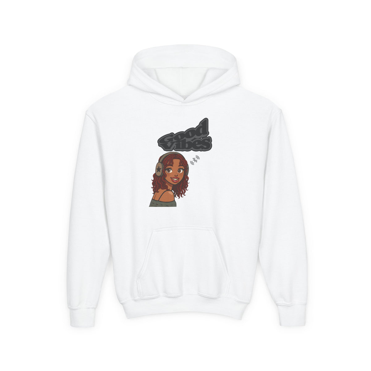 Her Cool Vibes - Kids/Youth Hoodie Gildan 18500B