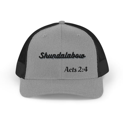 Unisex Acts 2:4 Snapback Trucker Cap - Embroidered