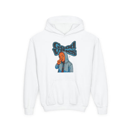Peace Good Vibes - Kids/Youth Hoodie Gildan 18500B