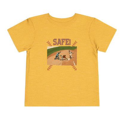 Safe Baseball Tee - Toddler Graphic T-Shirt