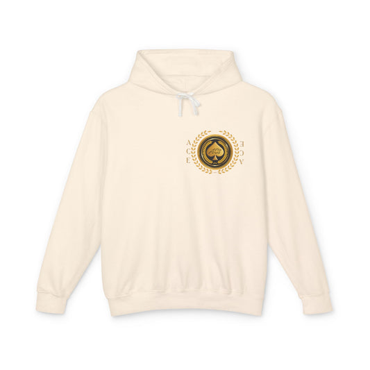 Unisex Gold Ace — Lightweight Hooded Sweatshirt