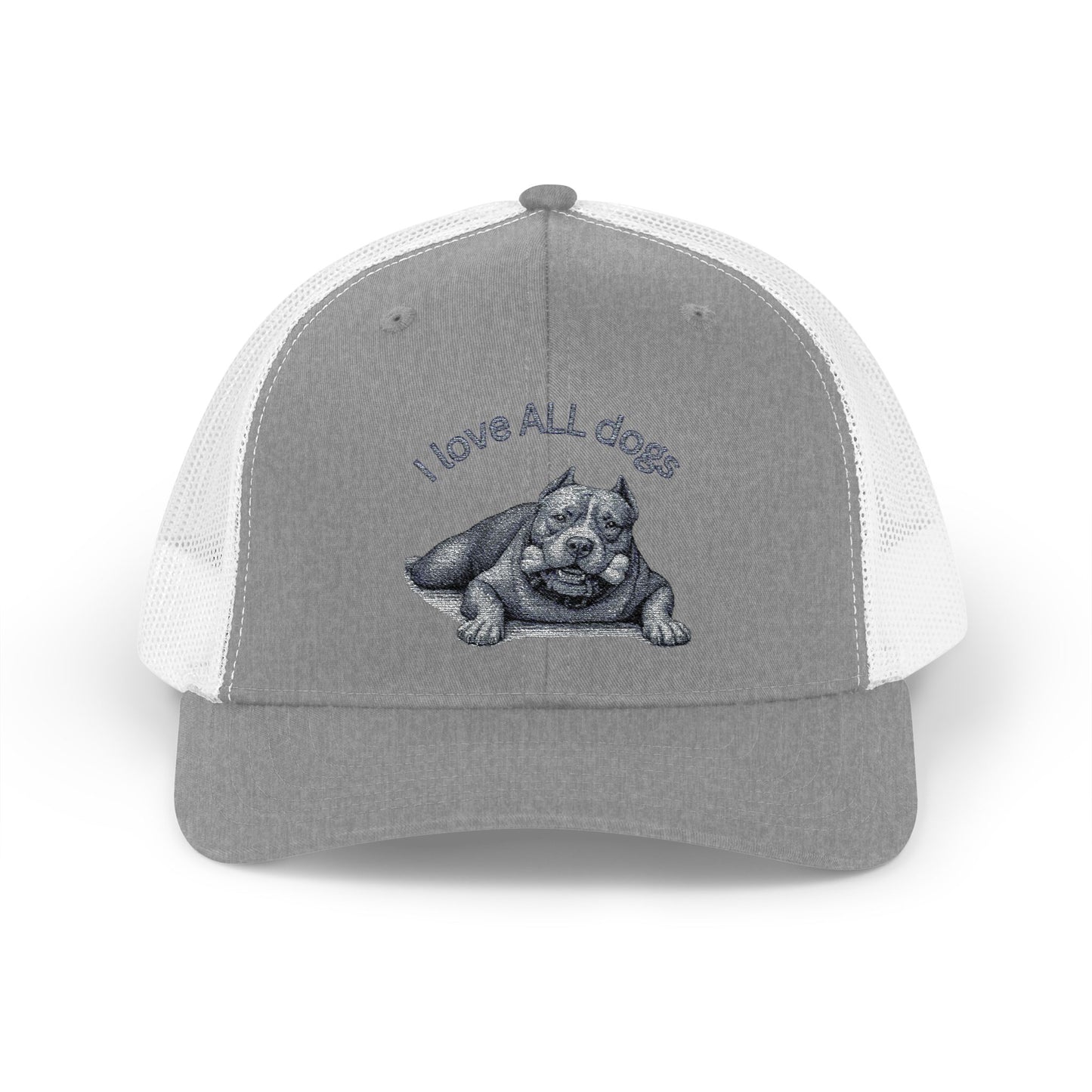 Unisex I love ALL Dogs Snapback Trucker Cap - Embroidered