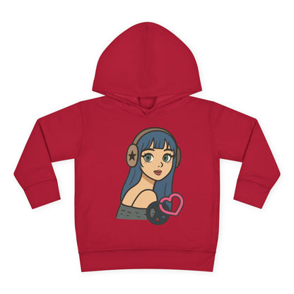 In Her Happy Wearing Headphones - Toddler Hoodie RS3326