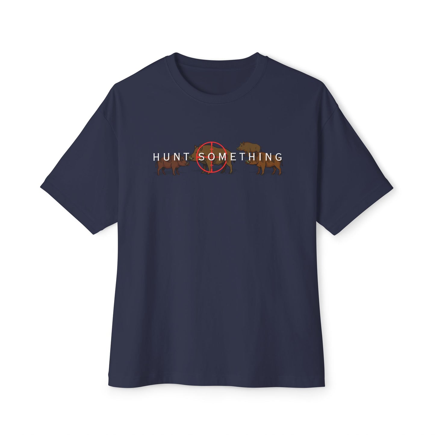 Hunt Something Wild Hog Tee – Oversized Box Graphic T-Shirt