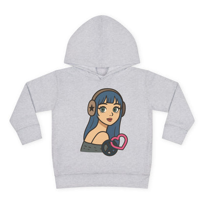 In Her Happy Wearing Headphones - Toddler Hoodie RS3326