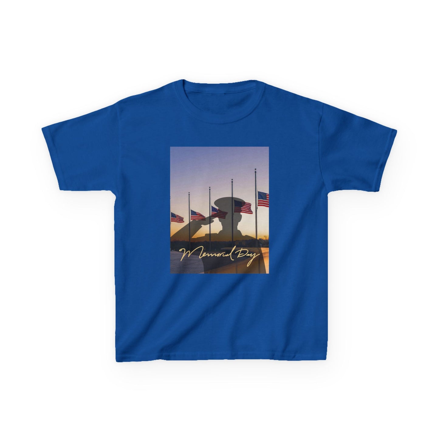 Half Mast Memorial Day Tee — Youth Graphic T-Shirt