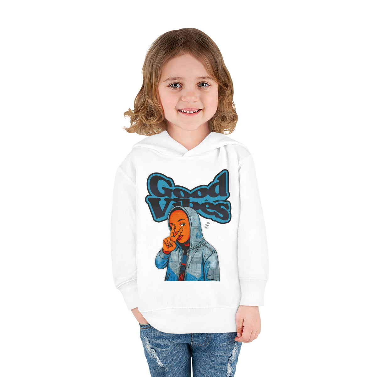 Peace Good Vibes  - Toddler Hoodie RS336