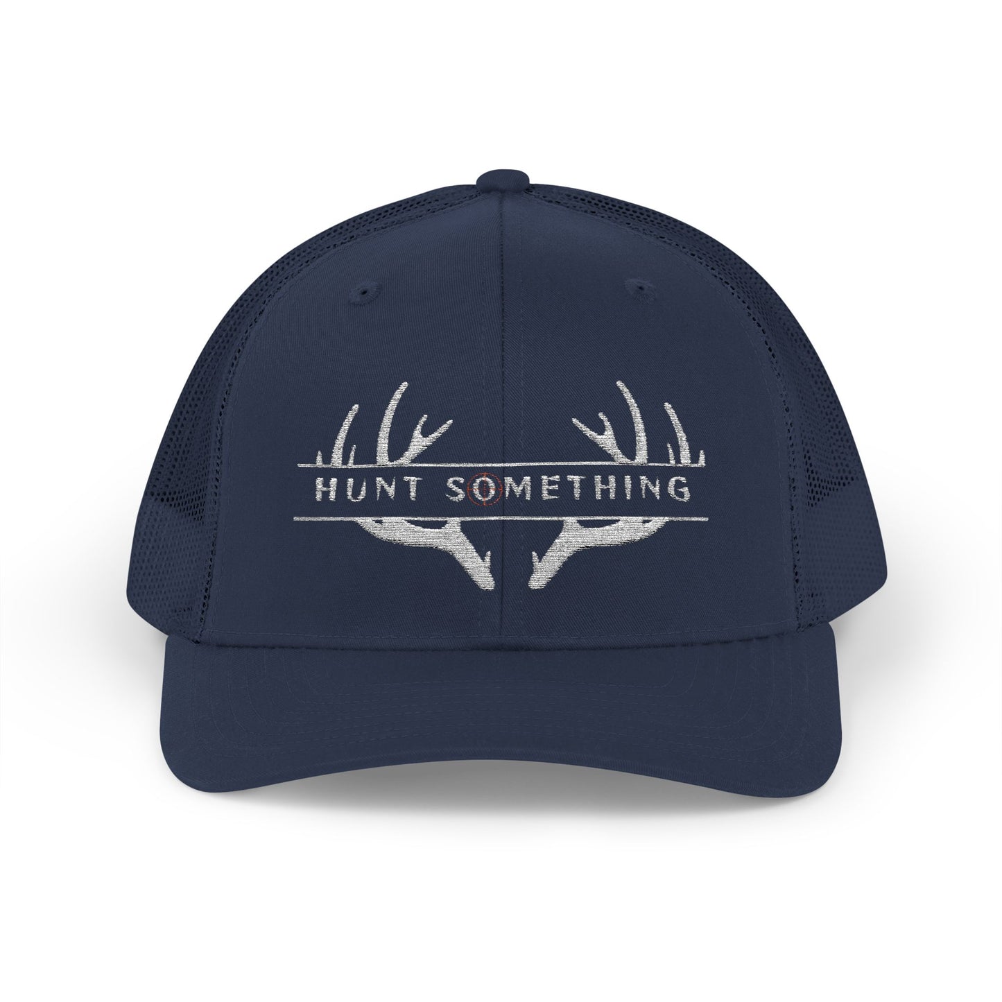 Unisex Hunt Something Deer Snapback Trucker Cap - Embroidered