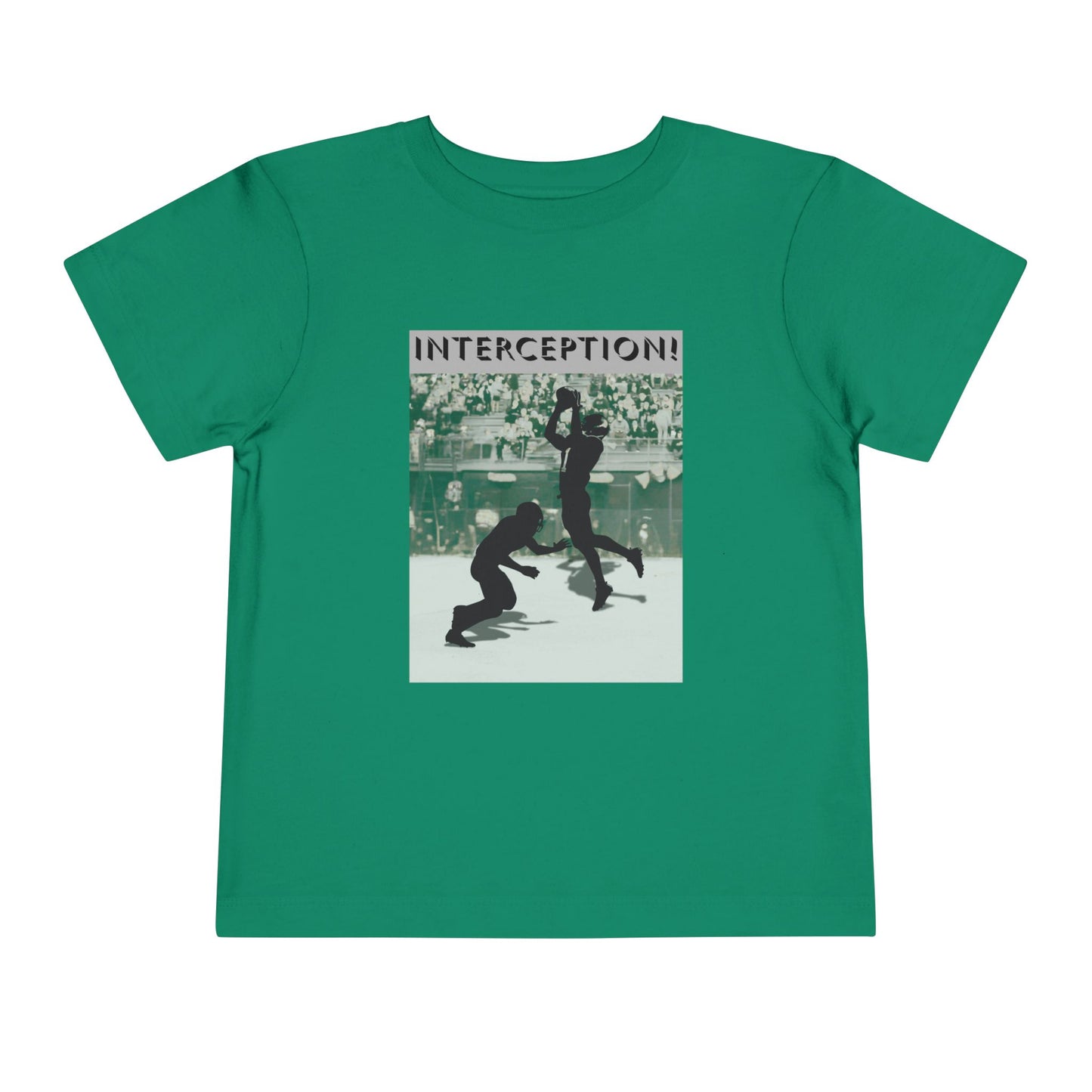 Football Interception Tee — Toddler Graphic T-Shirt