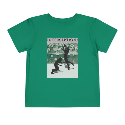 Football Interception Tee — Toddler Graphic T-Shirt