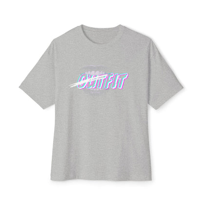 Mouth Fit Glitch Tee – Oversized Box Graphic T-Shirt