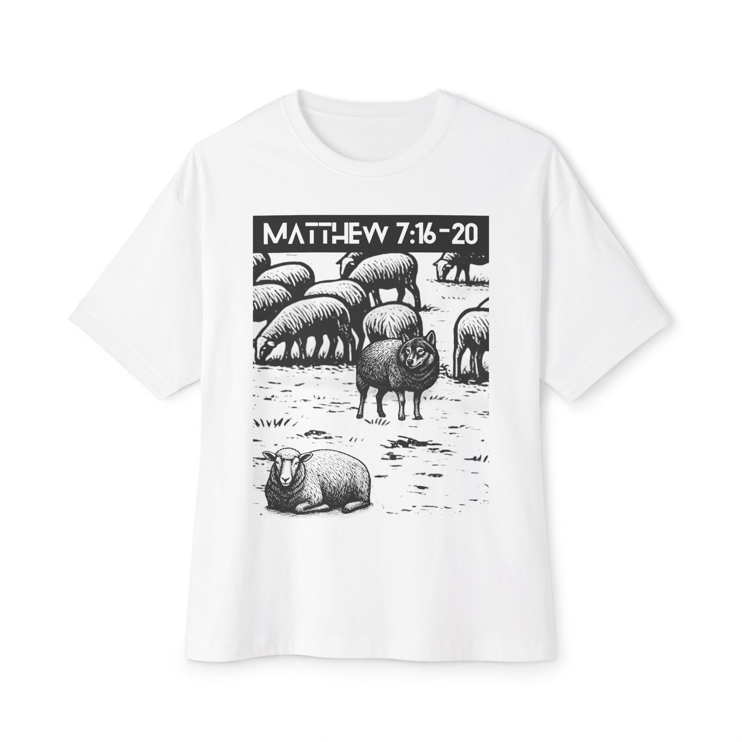 Wolf In Sheep Wool Tee – Oversized Box Graphic T-Shirt