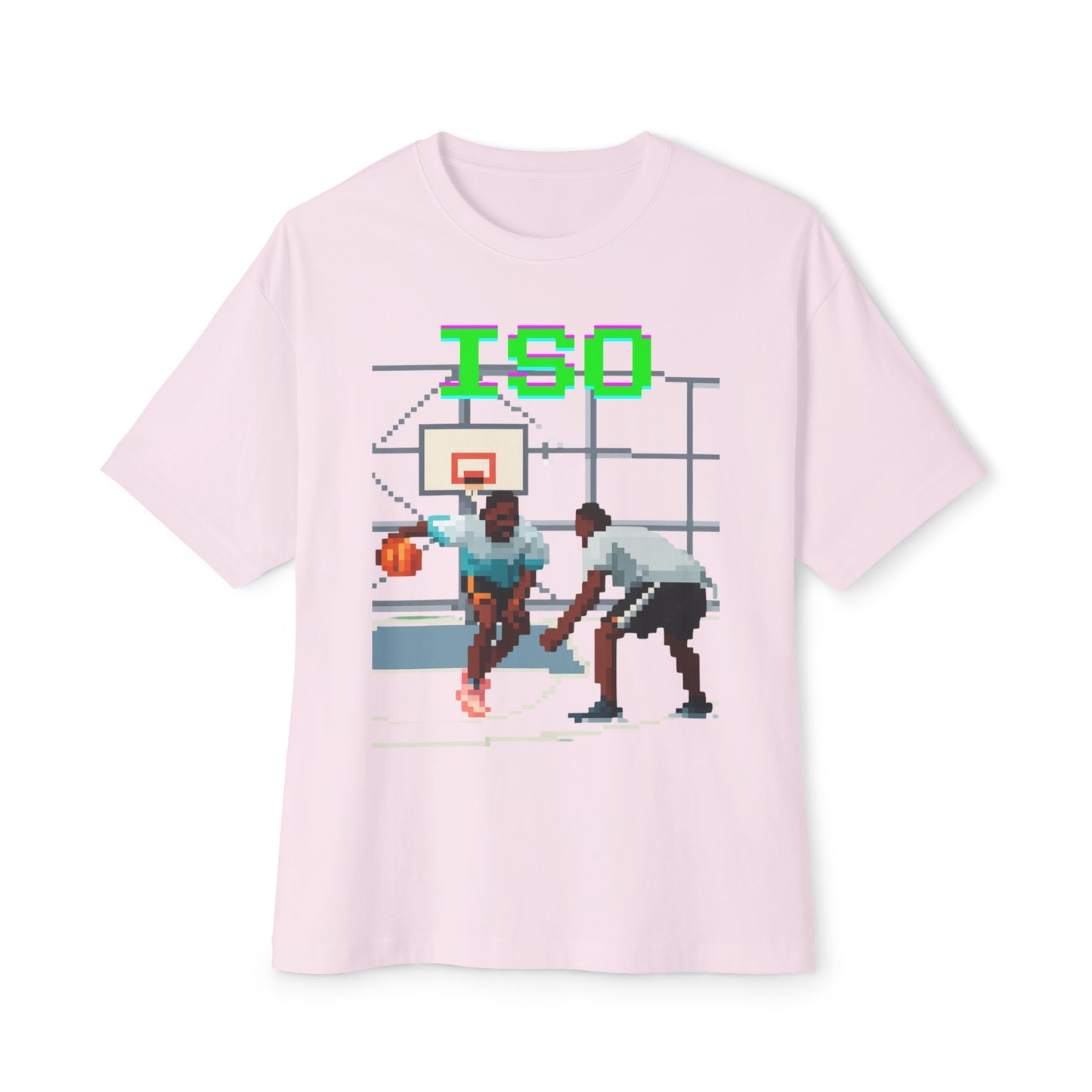 ISO Basketball Tee – Oversized Box Graphic T-Shirt