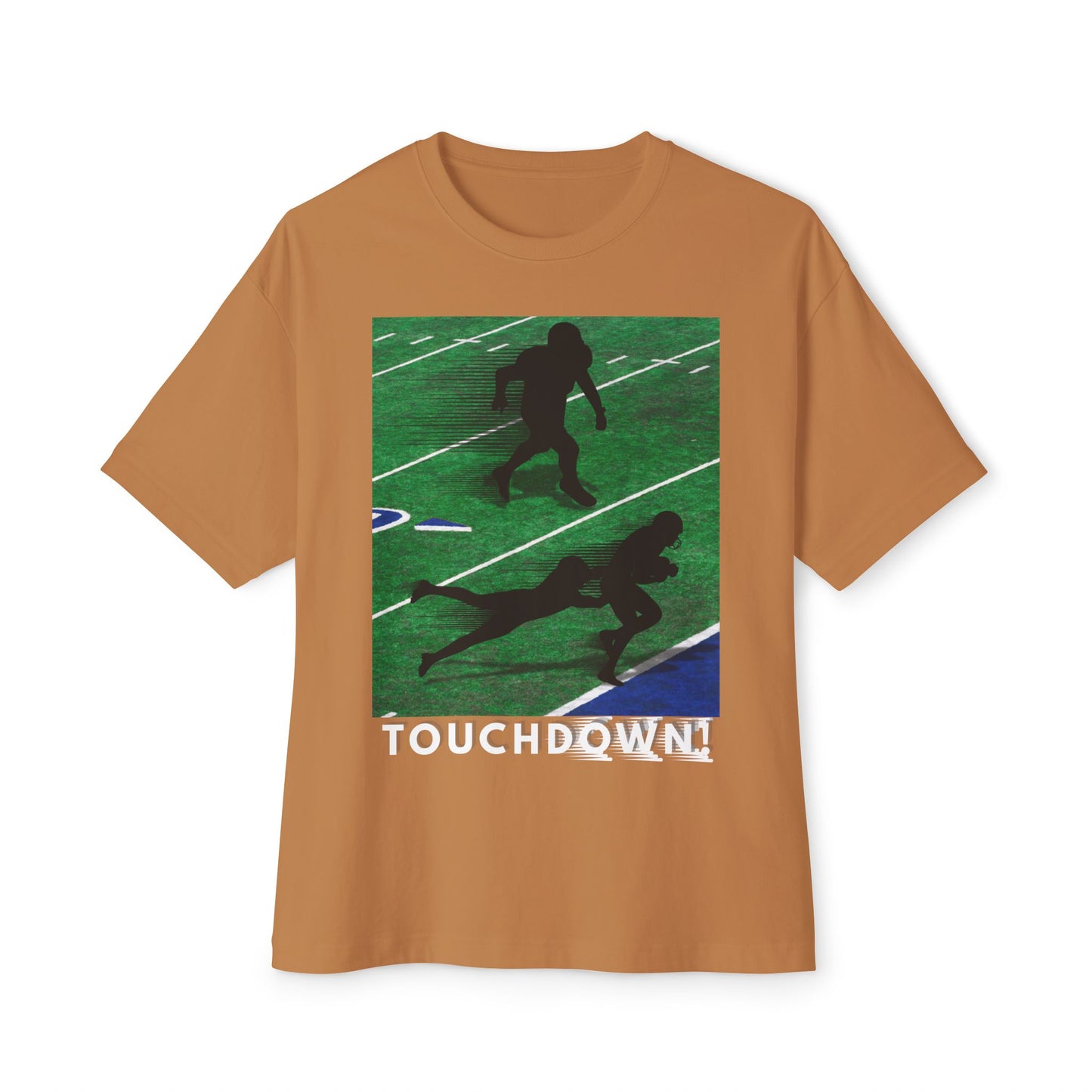 Touchdown Football Tee – Oversized Box Graphic T-Shirt