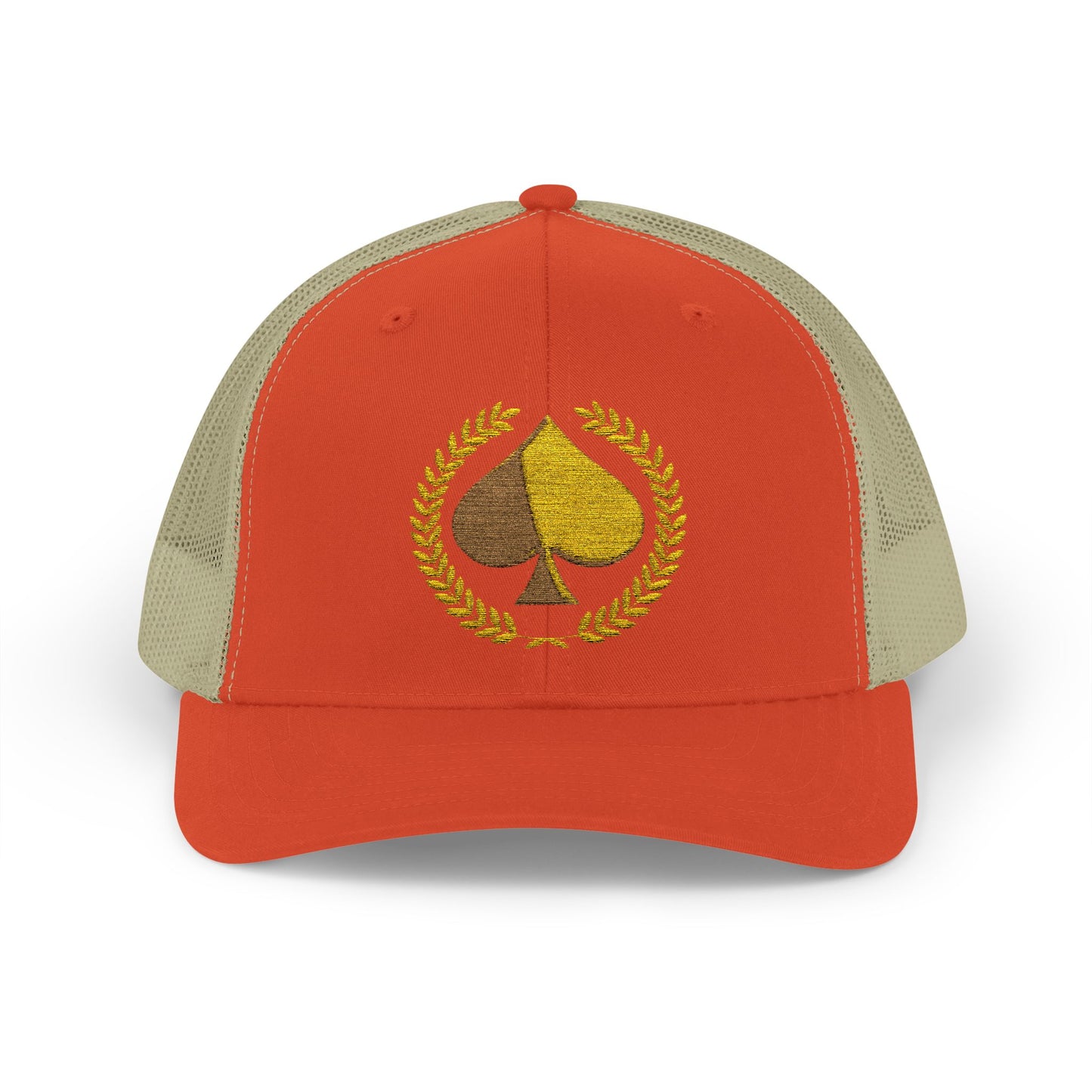 Unisex Gold Ace Snapback Trucker Cap - Embroidered