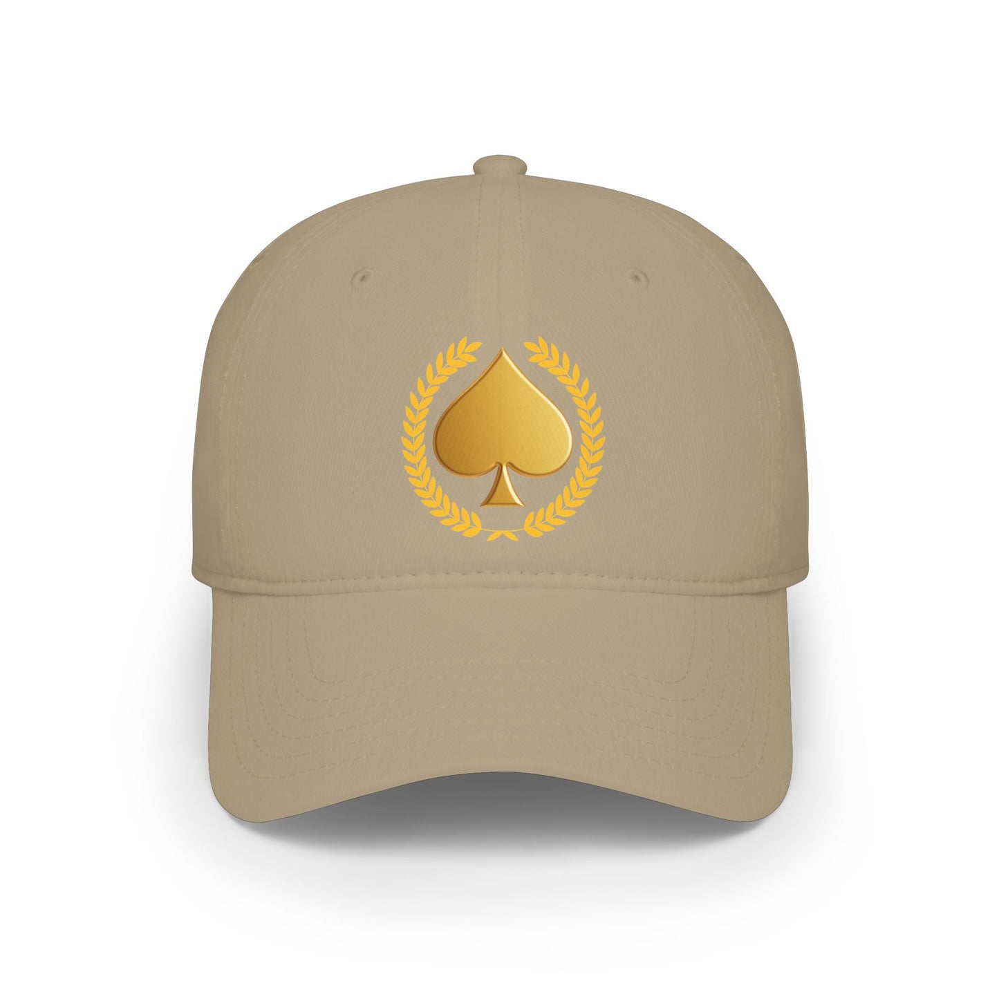 Unisex Gold Spade Low-Profile Baseball Cap - Printed