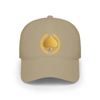 Unisex Gold Spade Low-Profile Baseball Cap - Printed