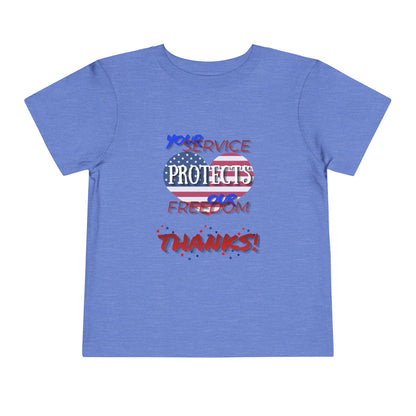 Thanks 4 Service Memorial Day — Toddler Graphic T-Shirt