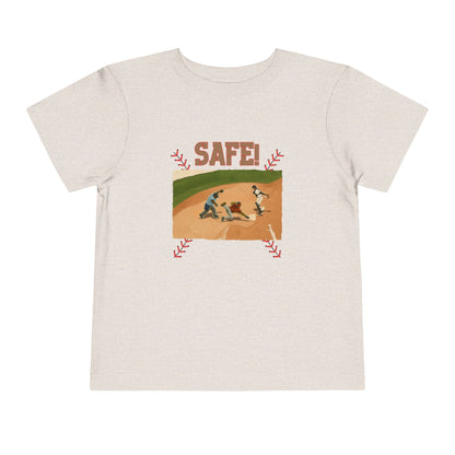 Safe Baseball Tee - Toddler Graphic T-Shirt