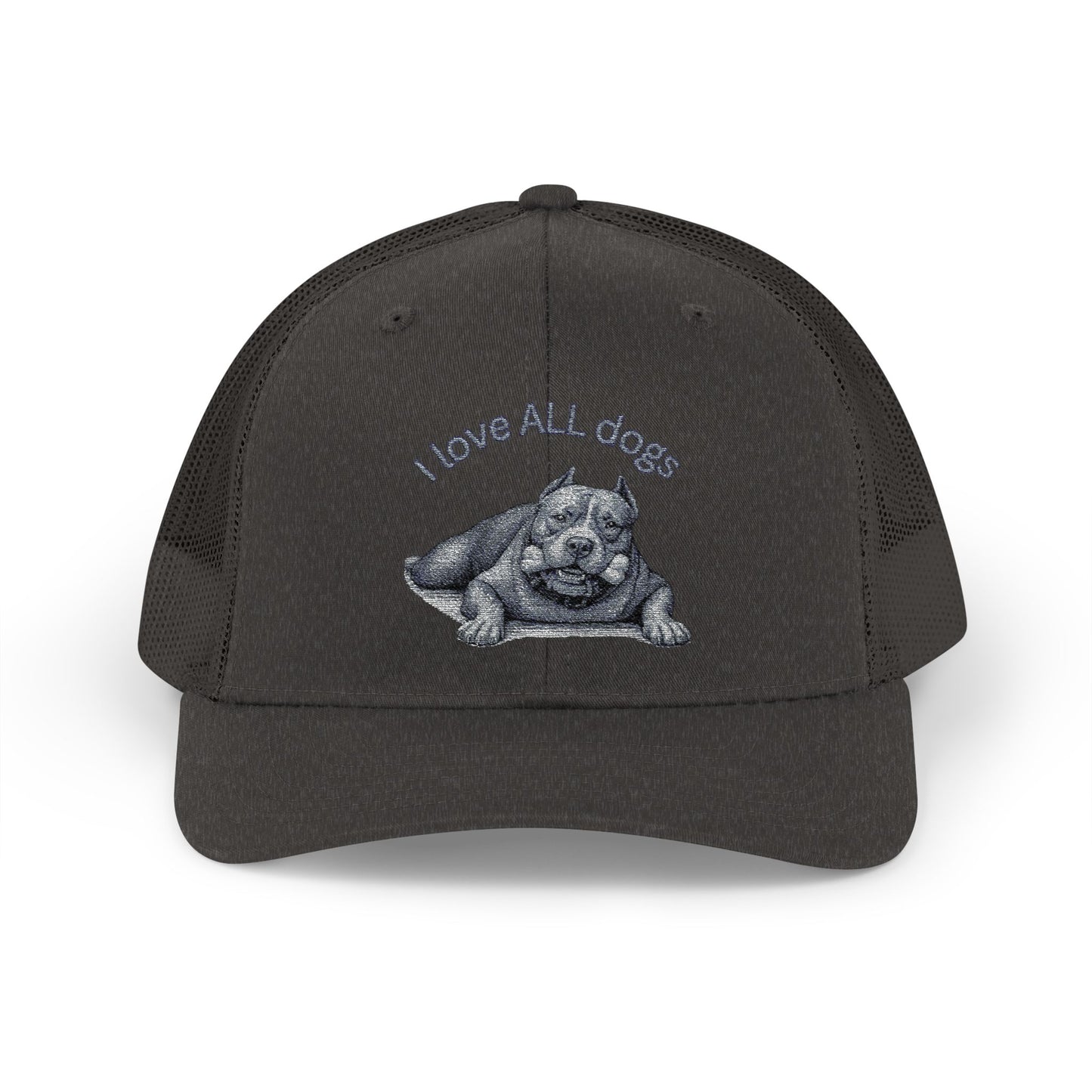 Unisex I love ALL Dogs Snapback Trucker Cap - Embroidered