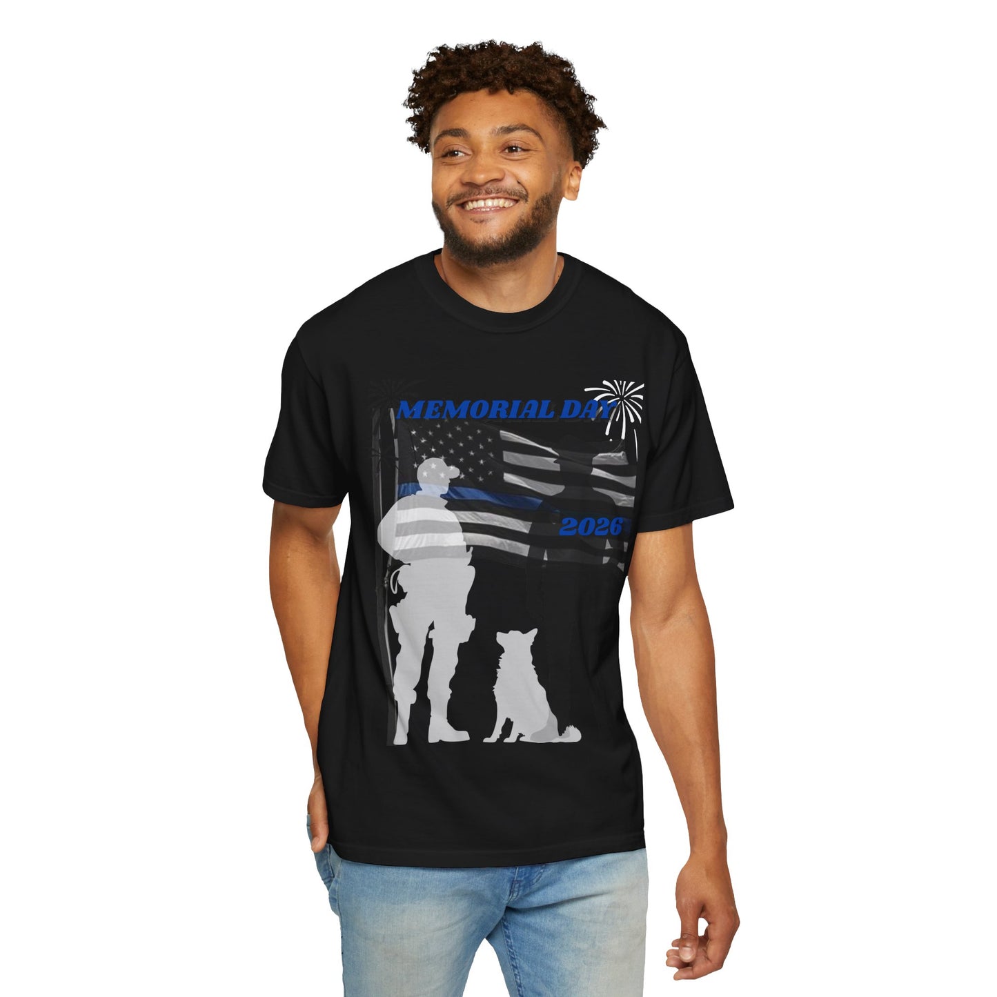 Memorial Day Police 26-Unisex T-shirt