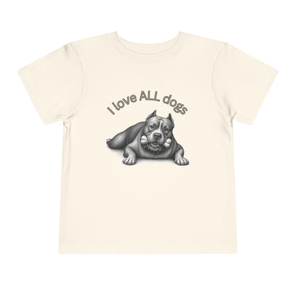 I Love All Dogs Tee - Graphic Toddler T-Shirt