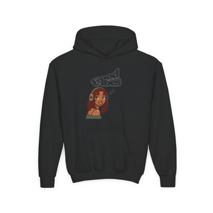 Her Cool Vibes - Kids/Youth Hoodie Gildan 18500B